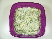 Gurken-Zucchini-Salat